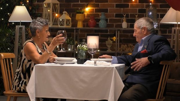 Carmen y Julián en First Dates. (Mediaset)