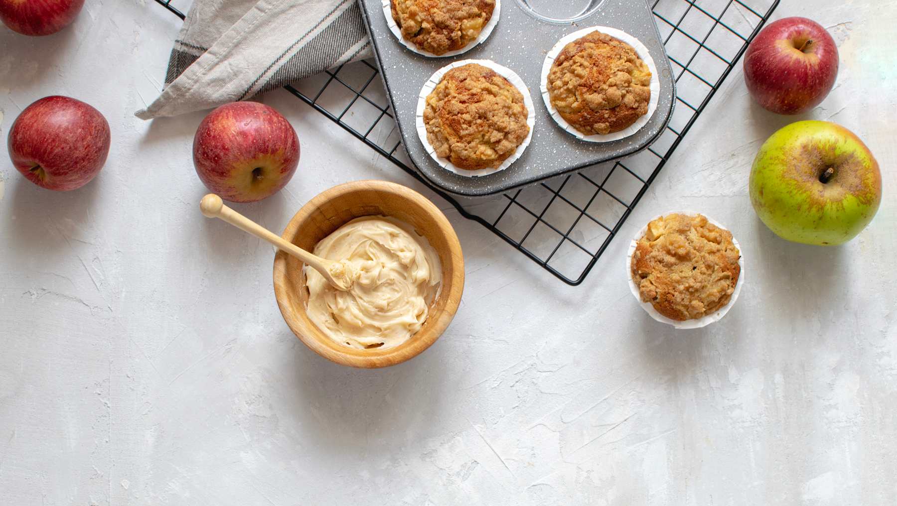 Cupcakes de manzana y canela.