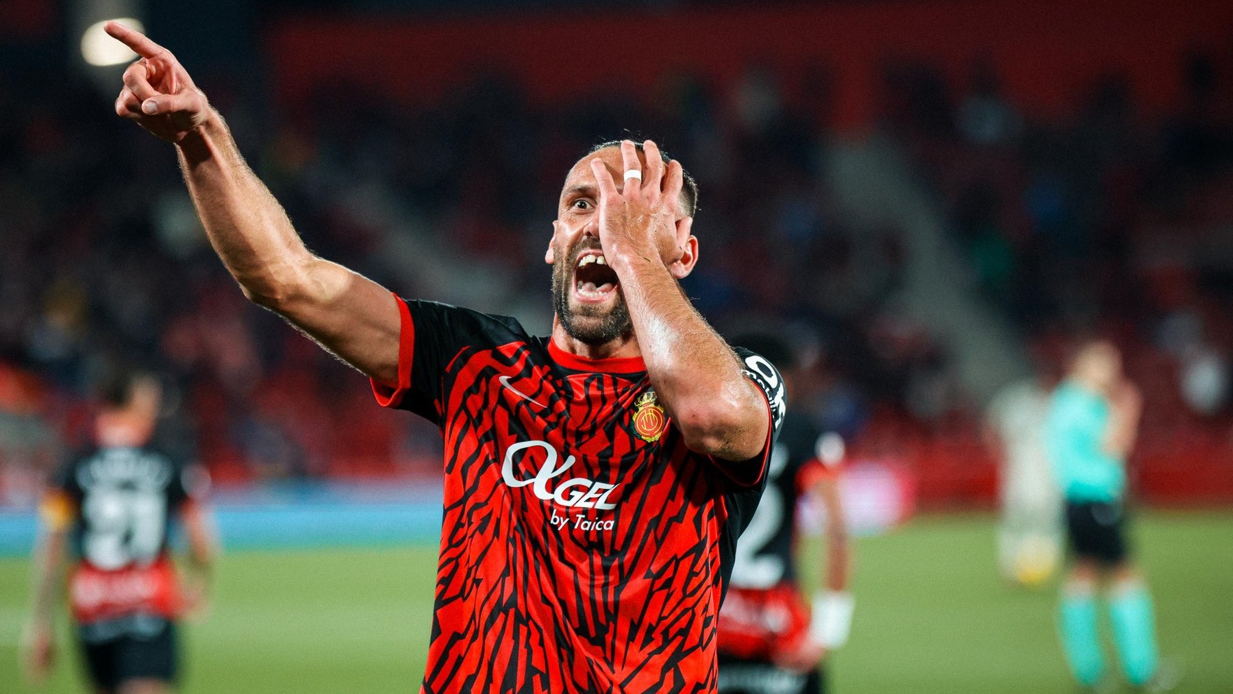 Muriqi celebra su gol a Osasuna.