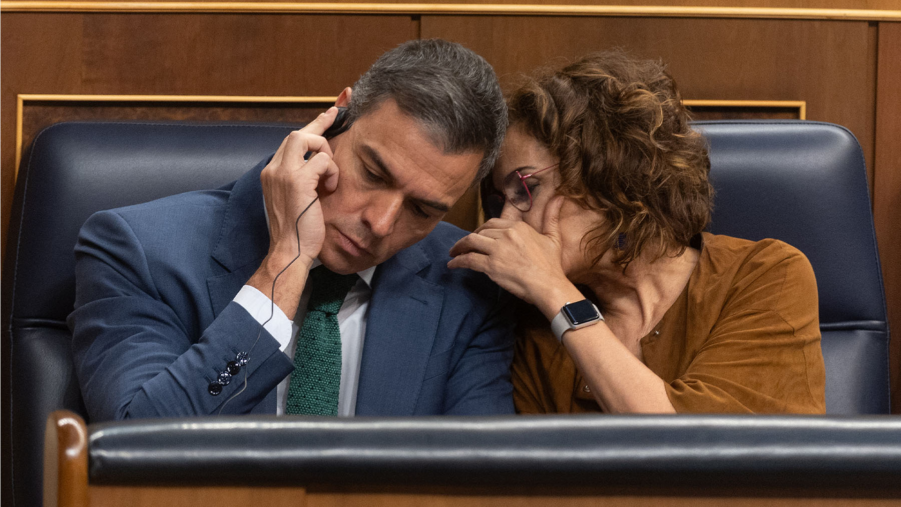 Pedro Sánchez y María Jesús Montero.