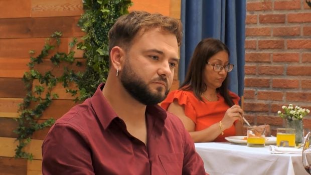 Charlz en First Dates. (Mediaset)