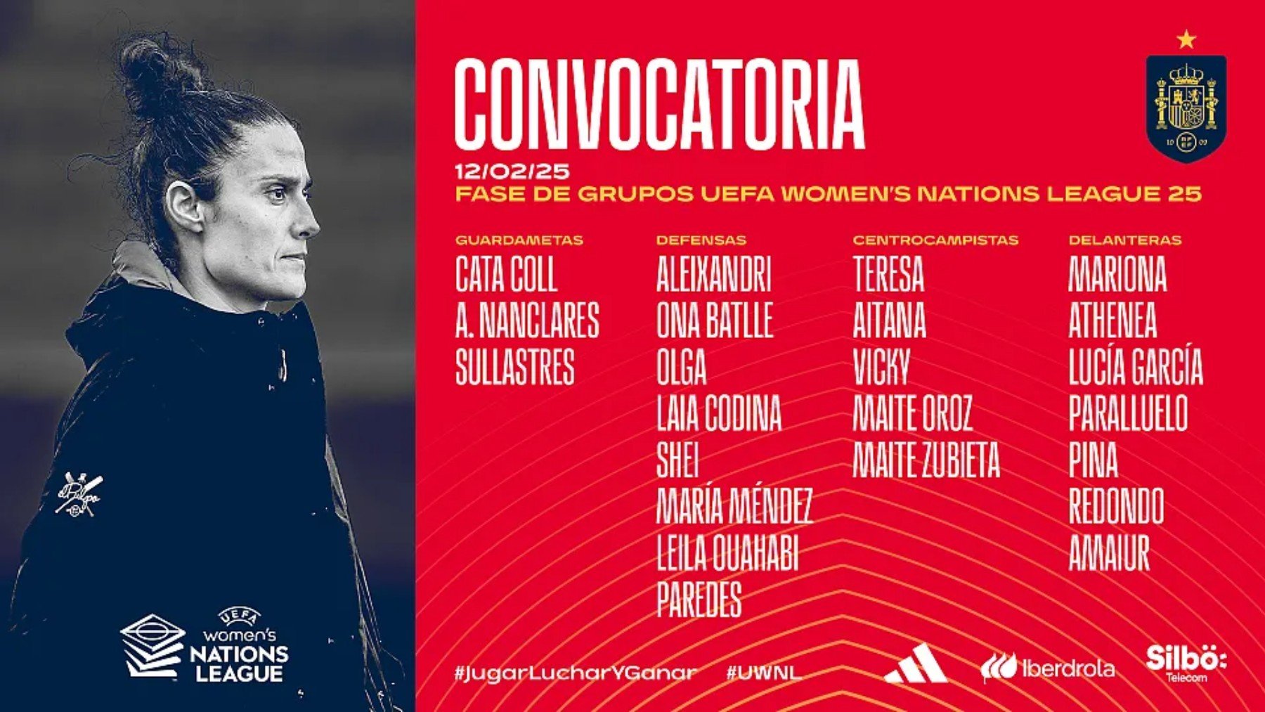 Convocatoria de la selección española femenina para la Liga de Naciones. (RFEF)