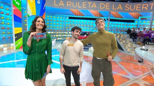 Diego estuvo a punto de llevarse el coche en La ruleta de la suerte. (Atresmedia)