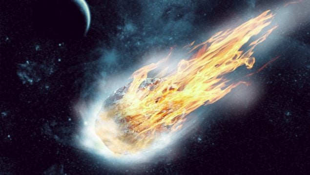 Asteroide en una ciudad española