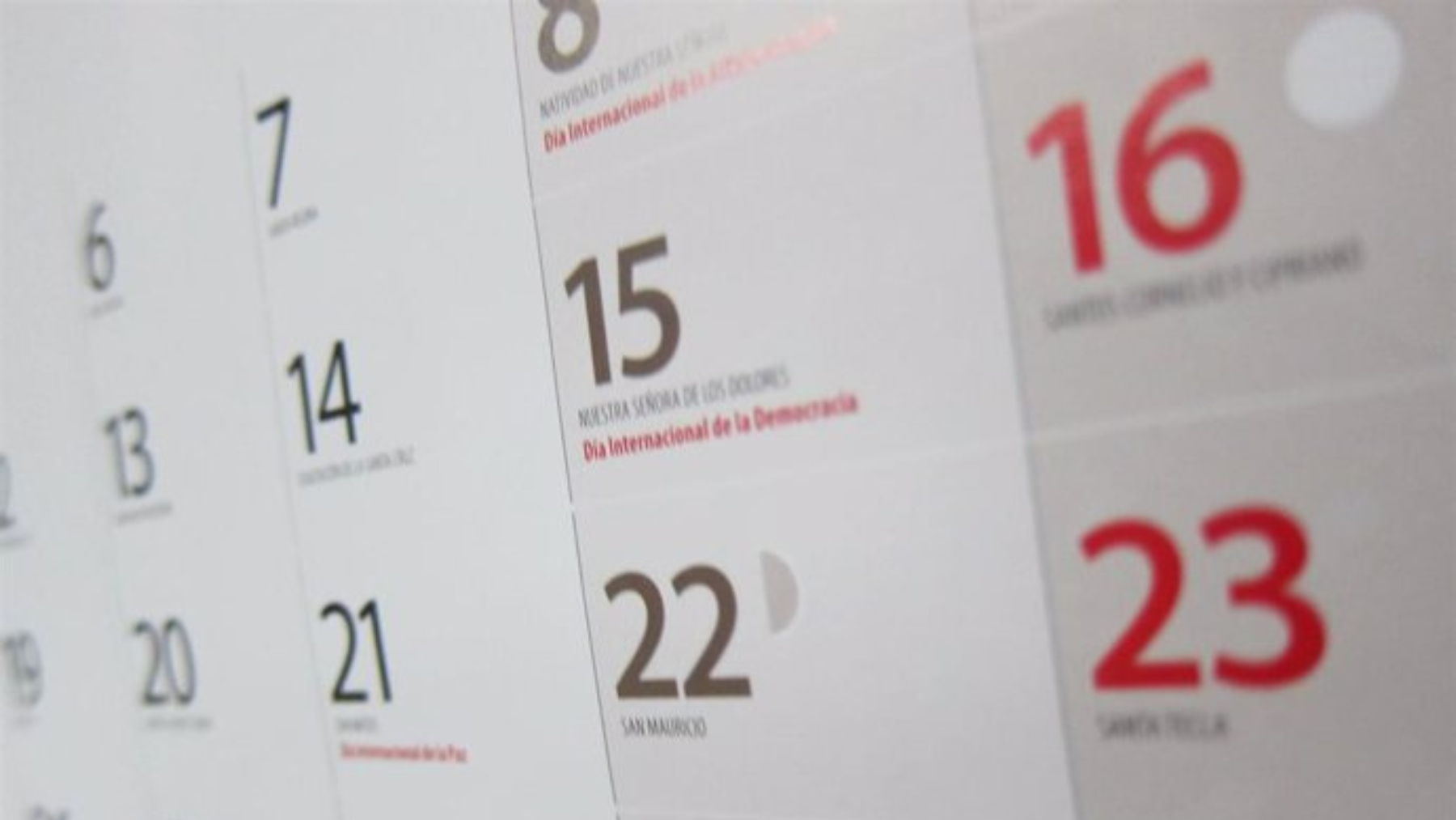 Calendario. (EP)