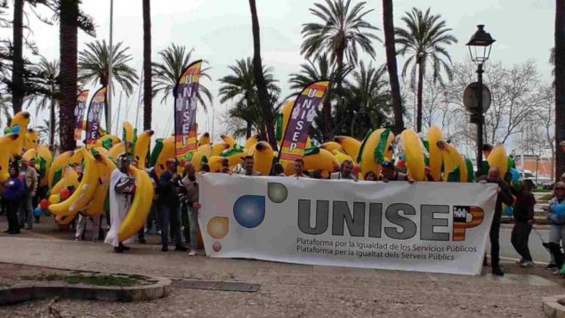 Manifestación de funcionarios celebrada en Palma la pasada legislatura.