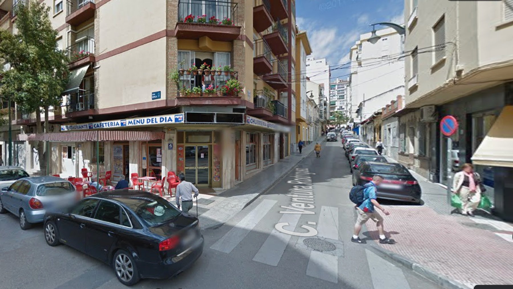 Calle Sevilla de Málaga, entorno de los hechos.