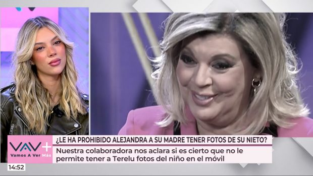 Alejandra Rubio se pronuncia sobre la supuesta prohibición a su madre, Terelu Campos. (Mediaset)