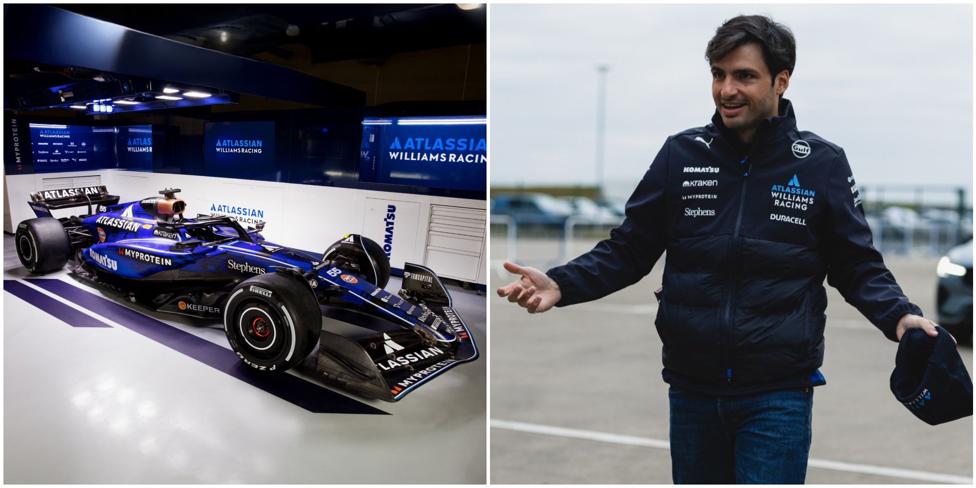 Carlos Sainz, en la presentación del Williams.