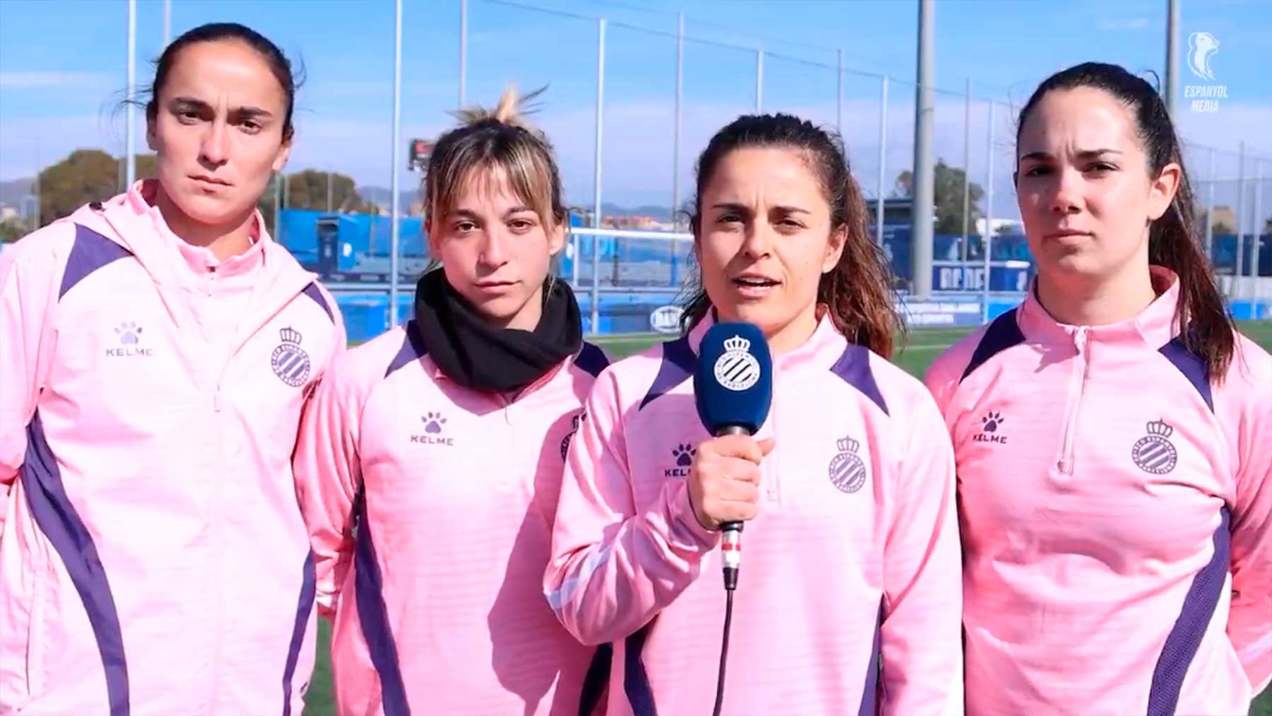 Las jugadoras del Espanyol mandaron un mensaje de apoyo a Daniela Caracas.