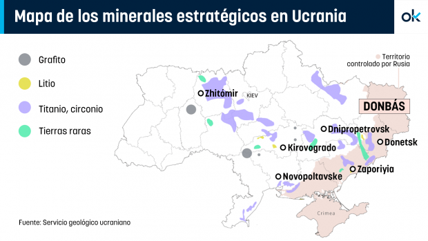 tierras raras, Ucrania, mapa,Trump, EEUU, Rusia