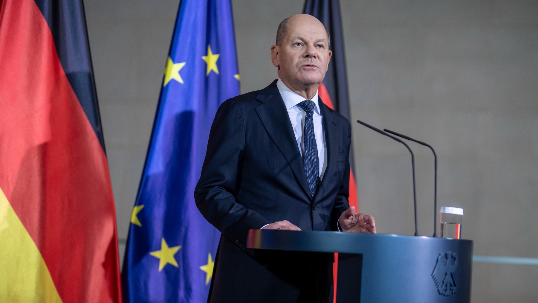 El canciller alemán Olaf Scholz. (EP)