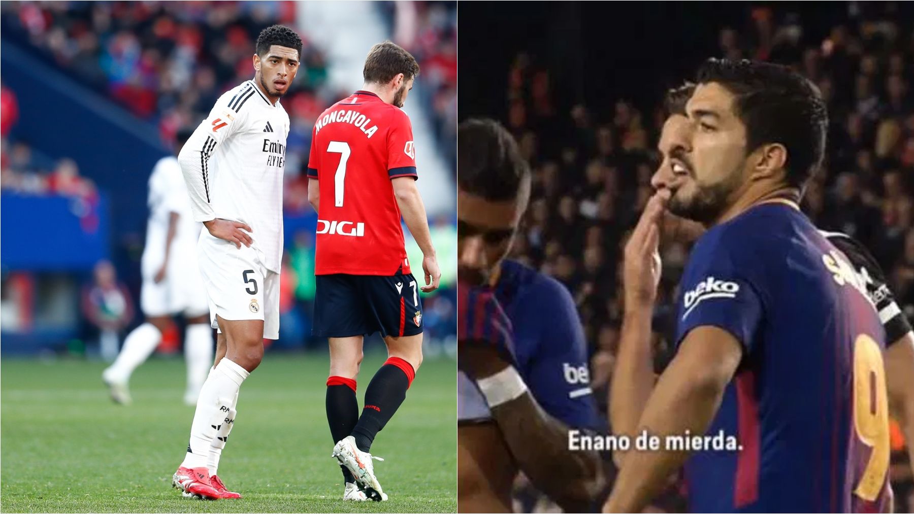 Luis Suárez nunca fue expulsado en la Liga pese a su historial de insultos en castellano a los árbitros