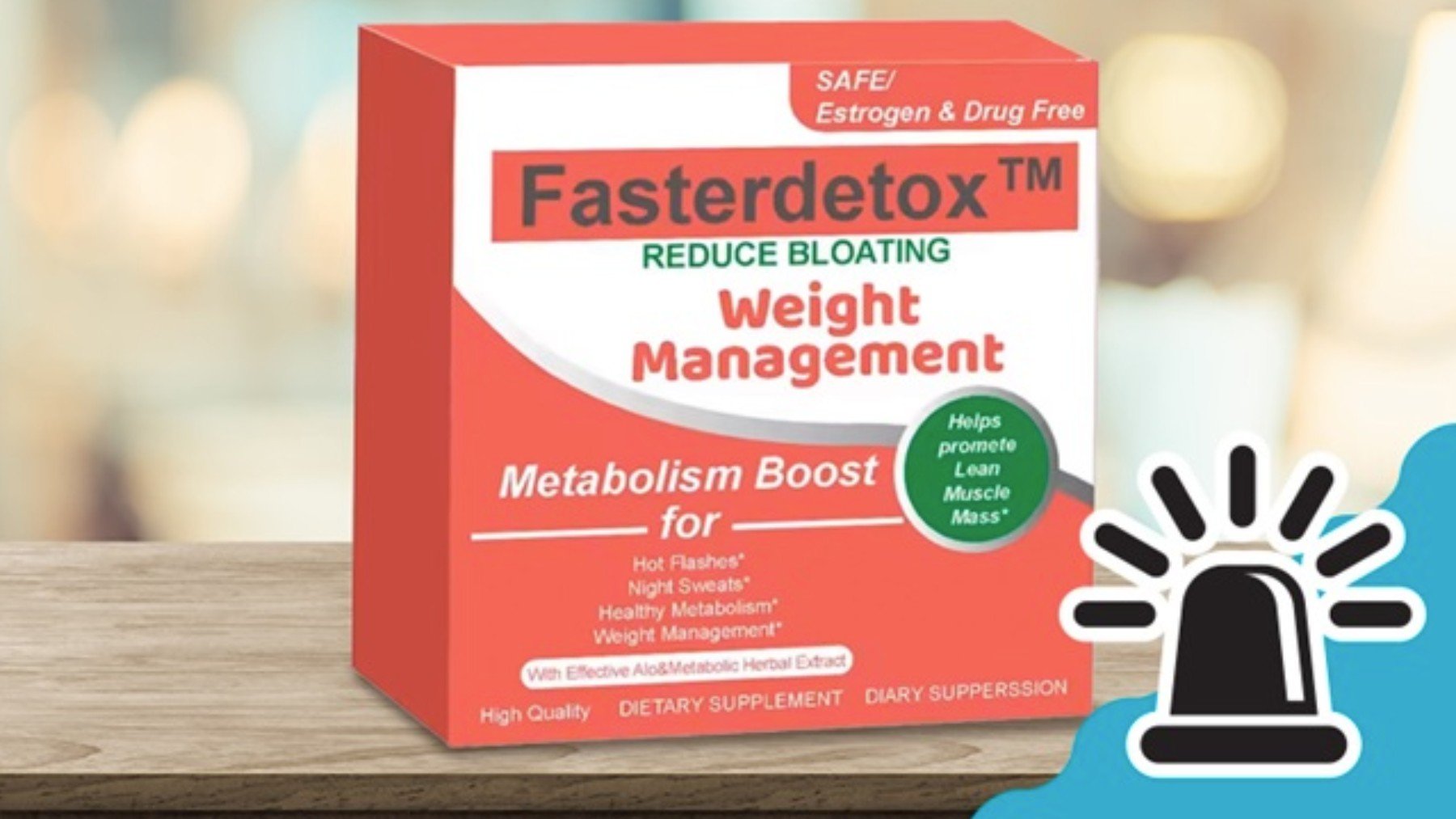 Fasterdetox, uno más de los suplementos adelgazantes.