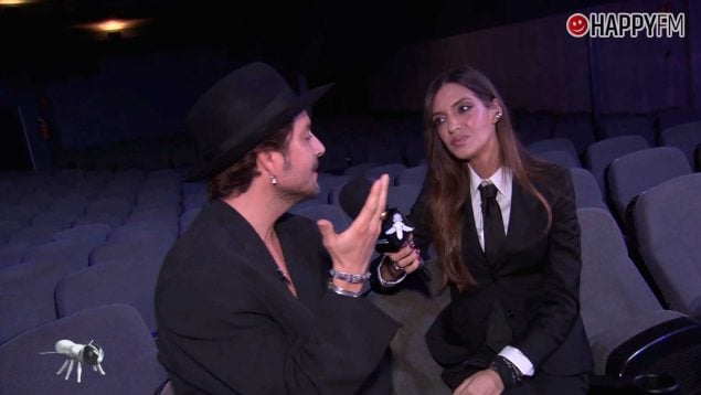 Sara Carbonero junto a Manuel Carrasco en Caiga Quien Caiga (Mediaset).