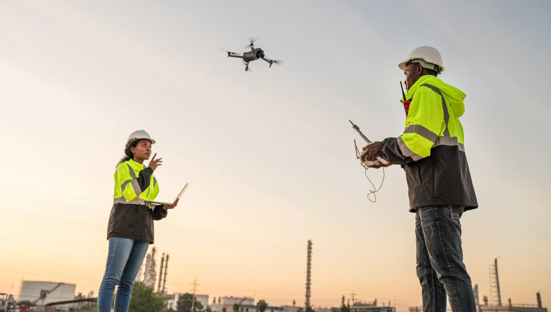 El impacto de los drones en la construcción.