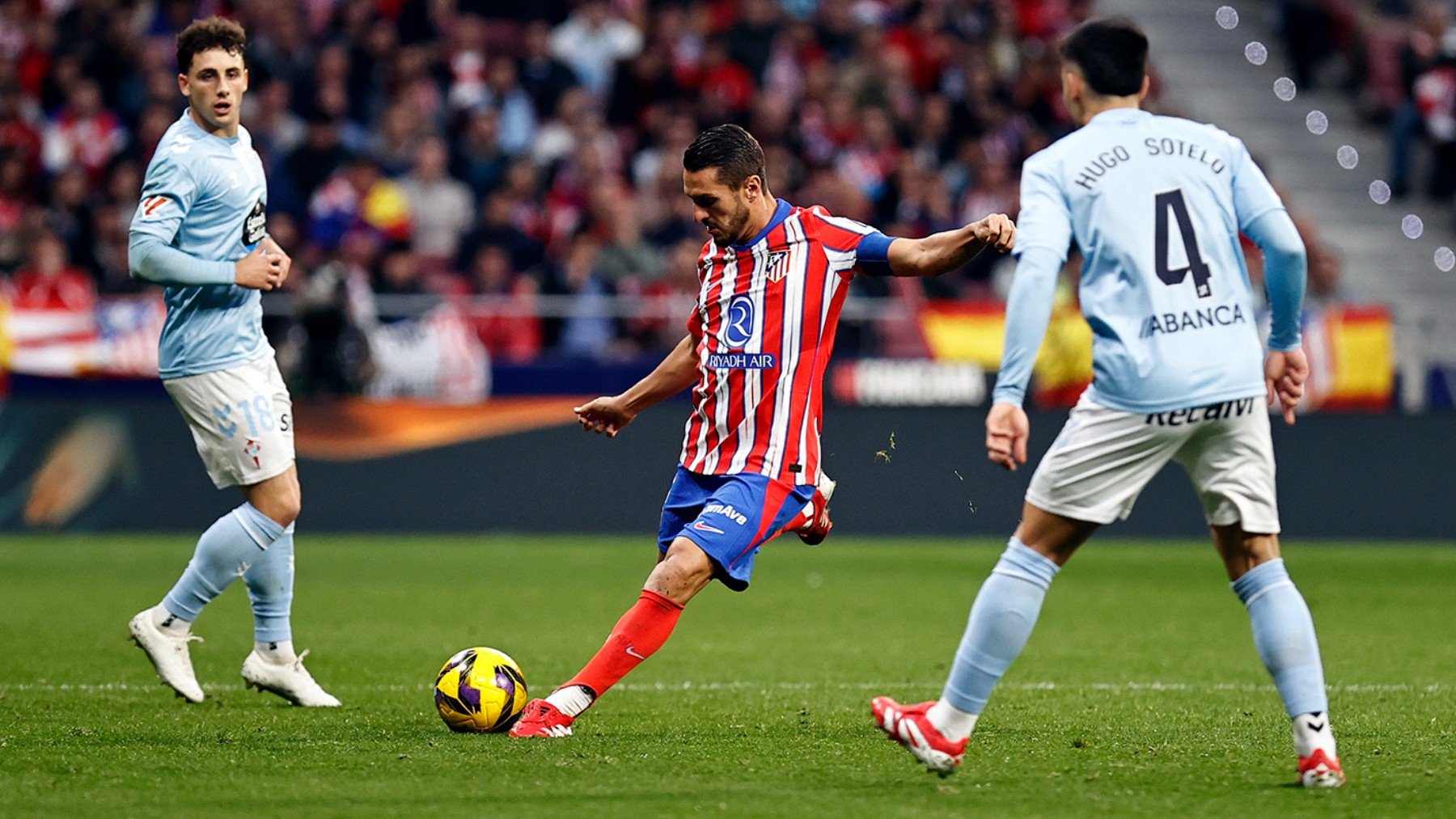 Koke, en el partido ante el Celta.