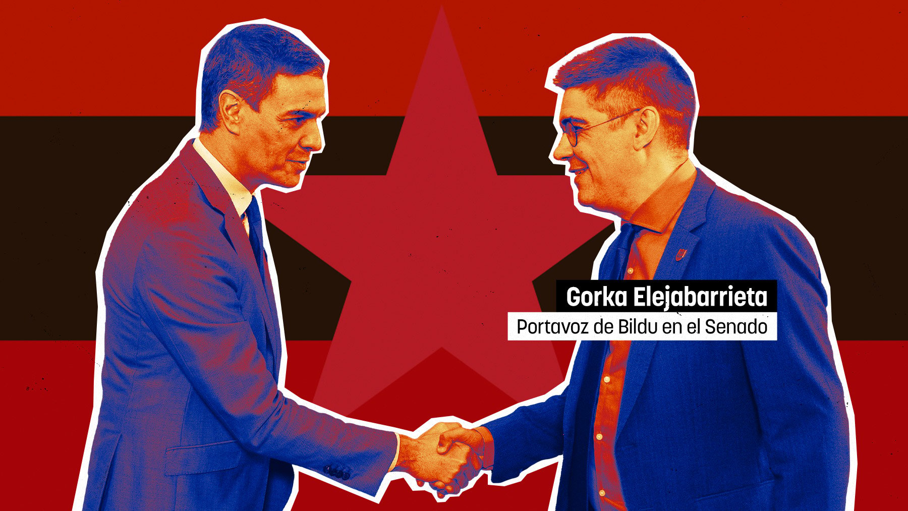 Pedro Sánchez y Gorka Elejabarrieta.