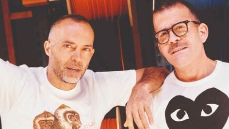 Los productores Óscar Cornejo y Adrián Madrid.