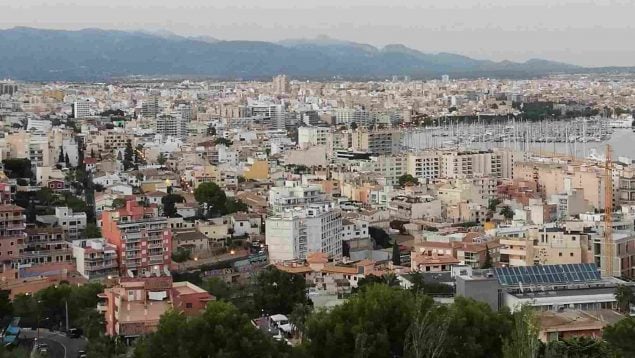 Bloques de pisos en Palma, Mallorca.