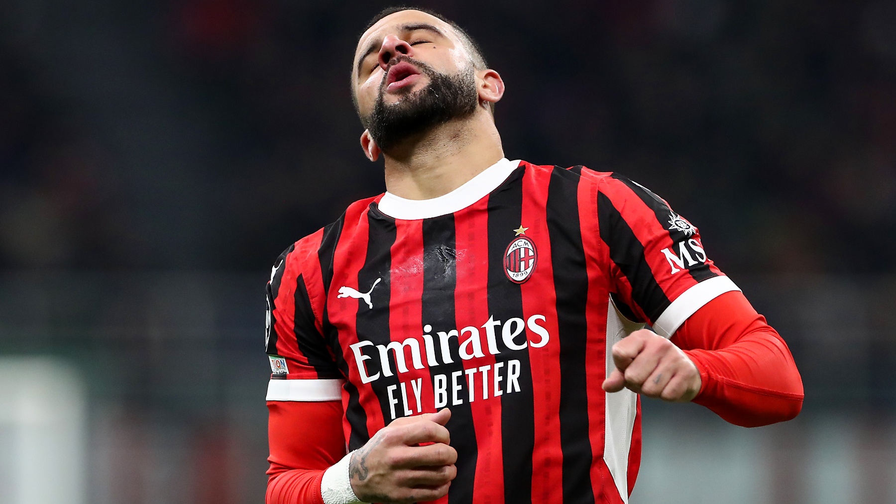 Walker en el Milan-Benfica. (Getty)