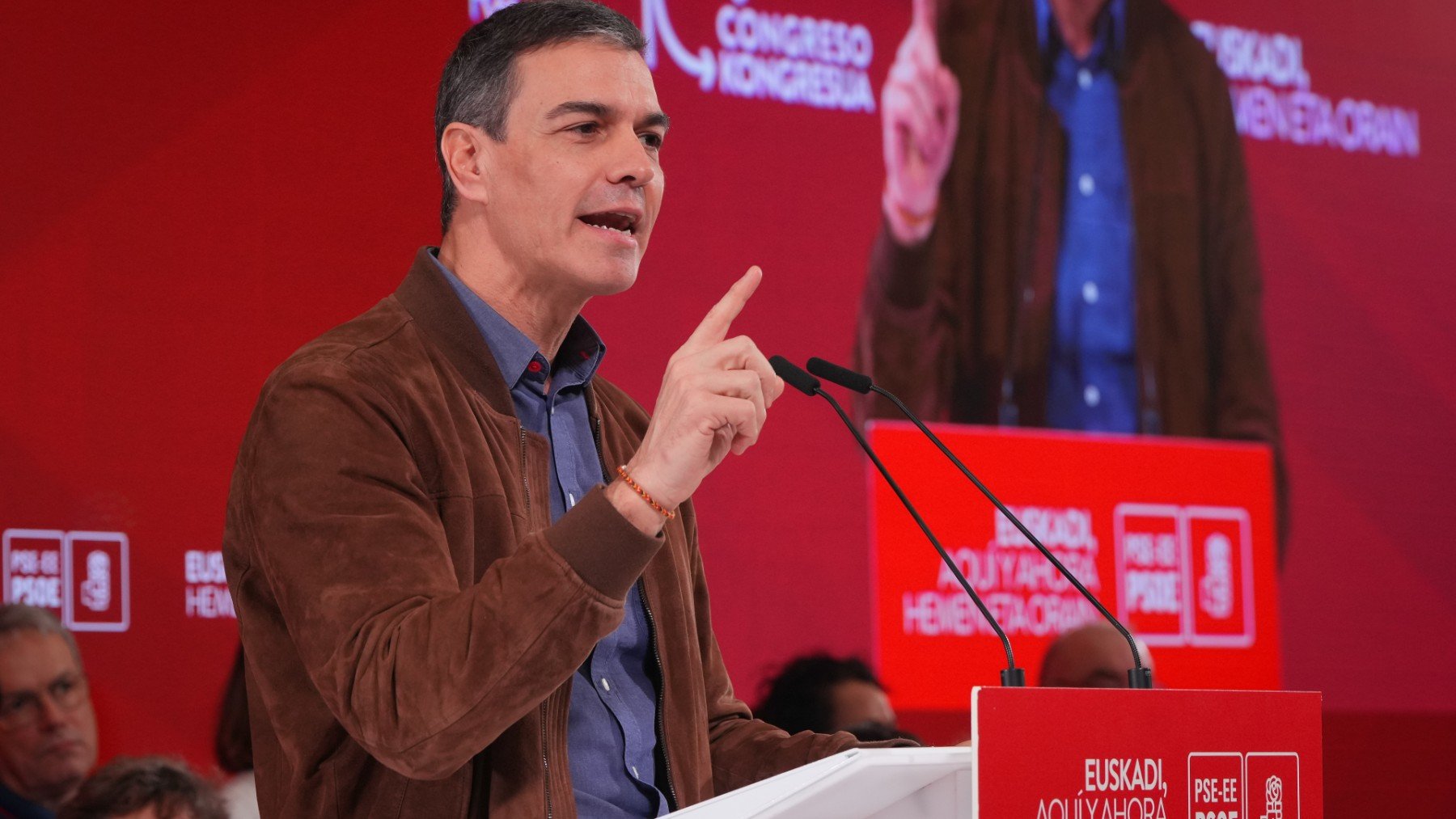 Pedro Sánchez, en un acto del PSOE. (Foto: EP)