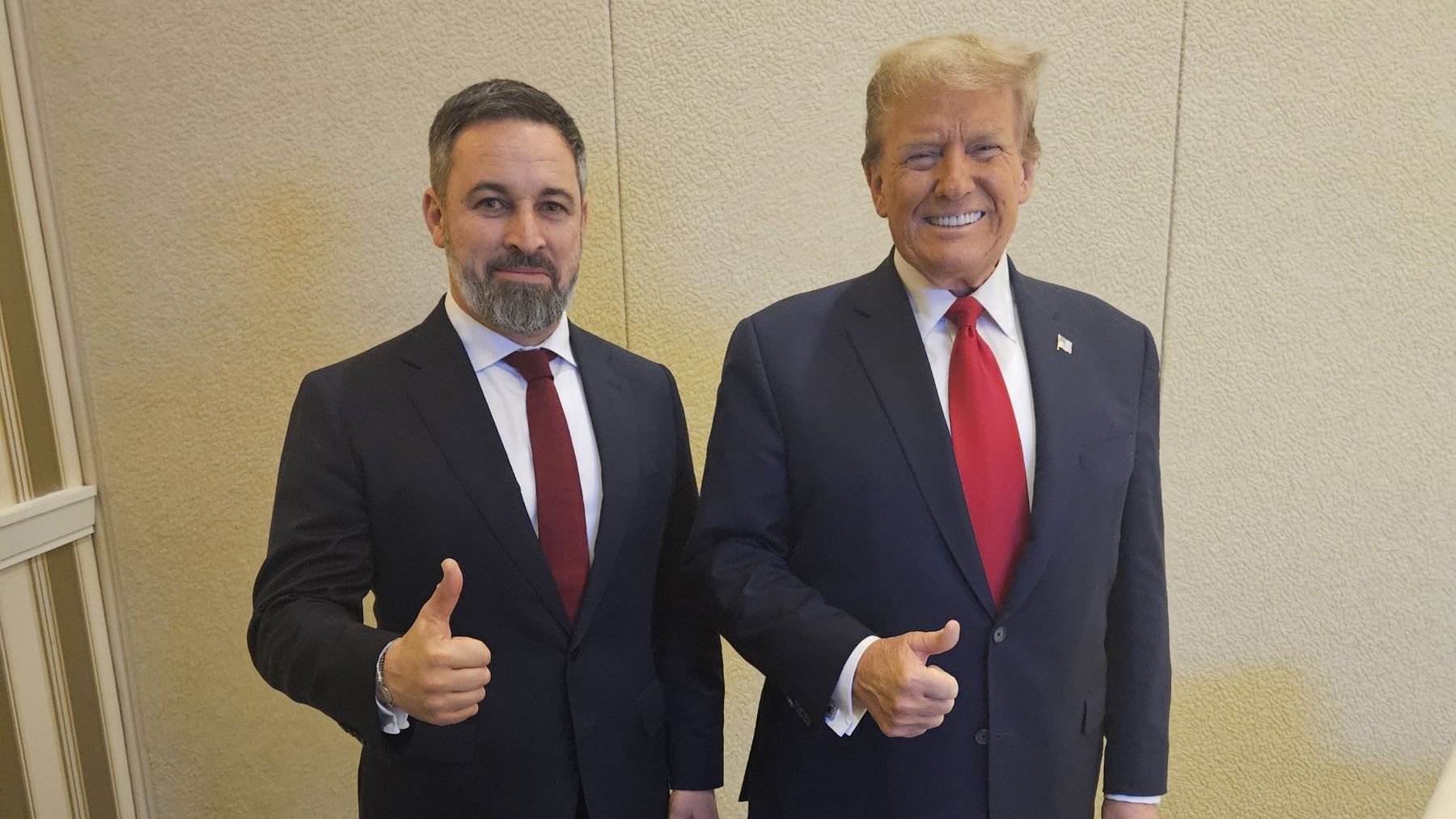 Santiago Abascal y Donald Trump.