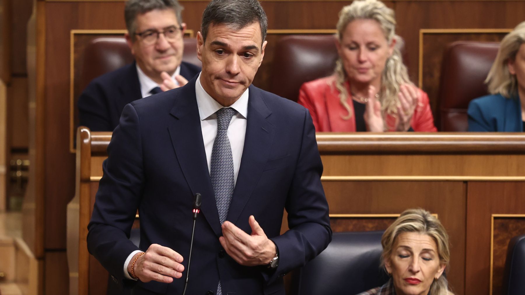 Pedro Sánchez en el Congreso de los Diputados. (Foto: Ep)