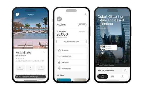 La nueva app de Meliá Hotels International.