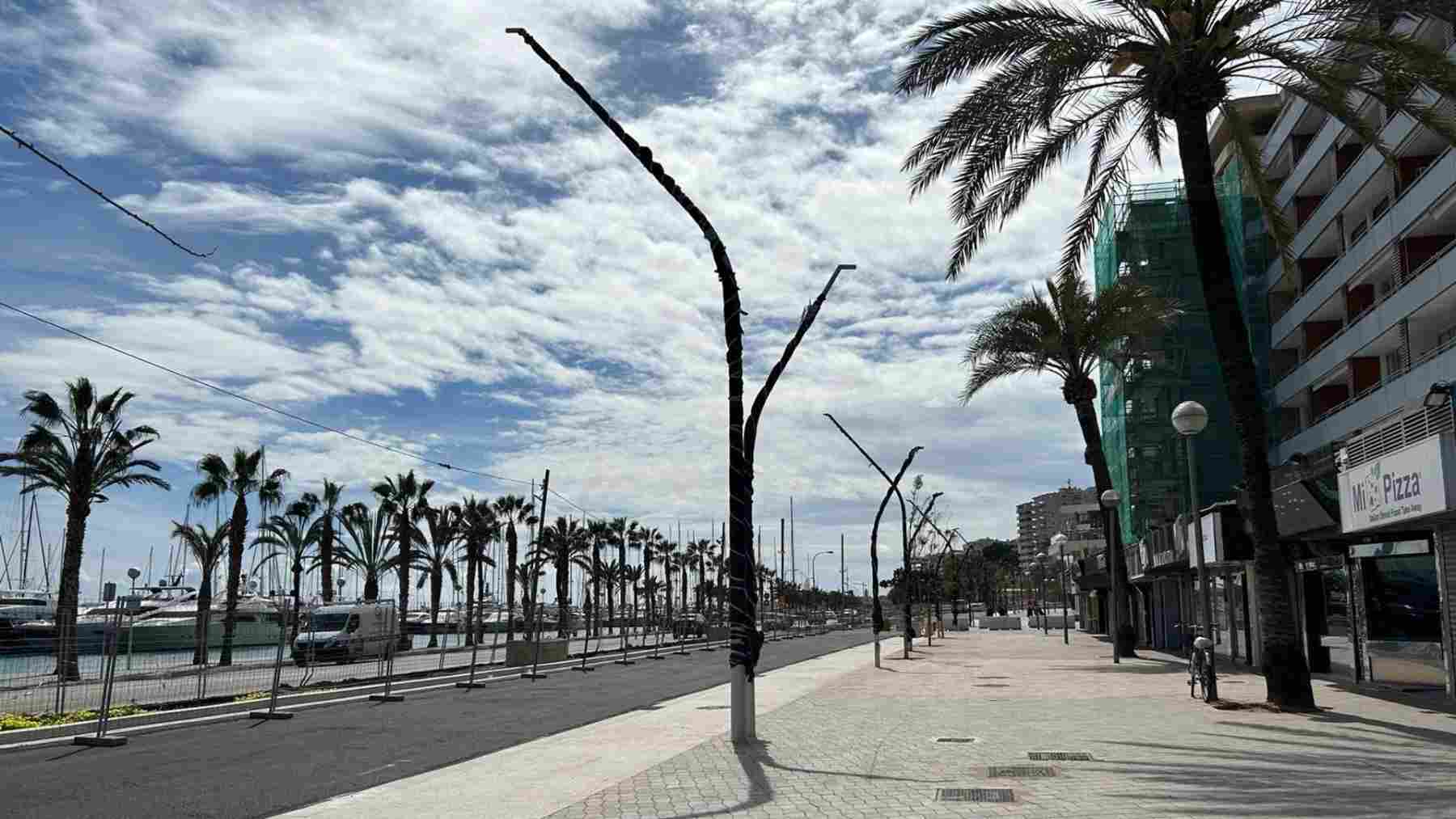 Nuevos viales del Paseo Marítimo de Palma.