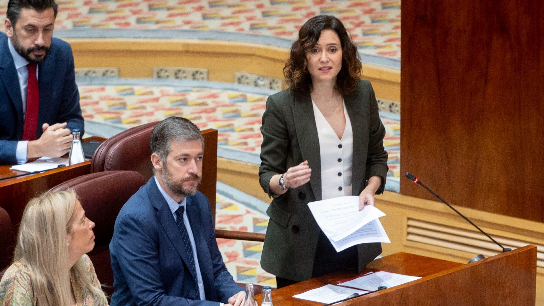 Isabel Díaz Ayuso, en la Asamblea de Madrid. (Europa Press)