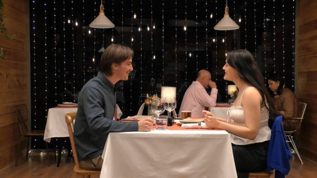 Vincent y Lydia en First Dates. (Mediaset)