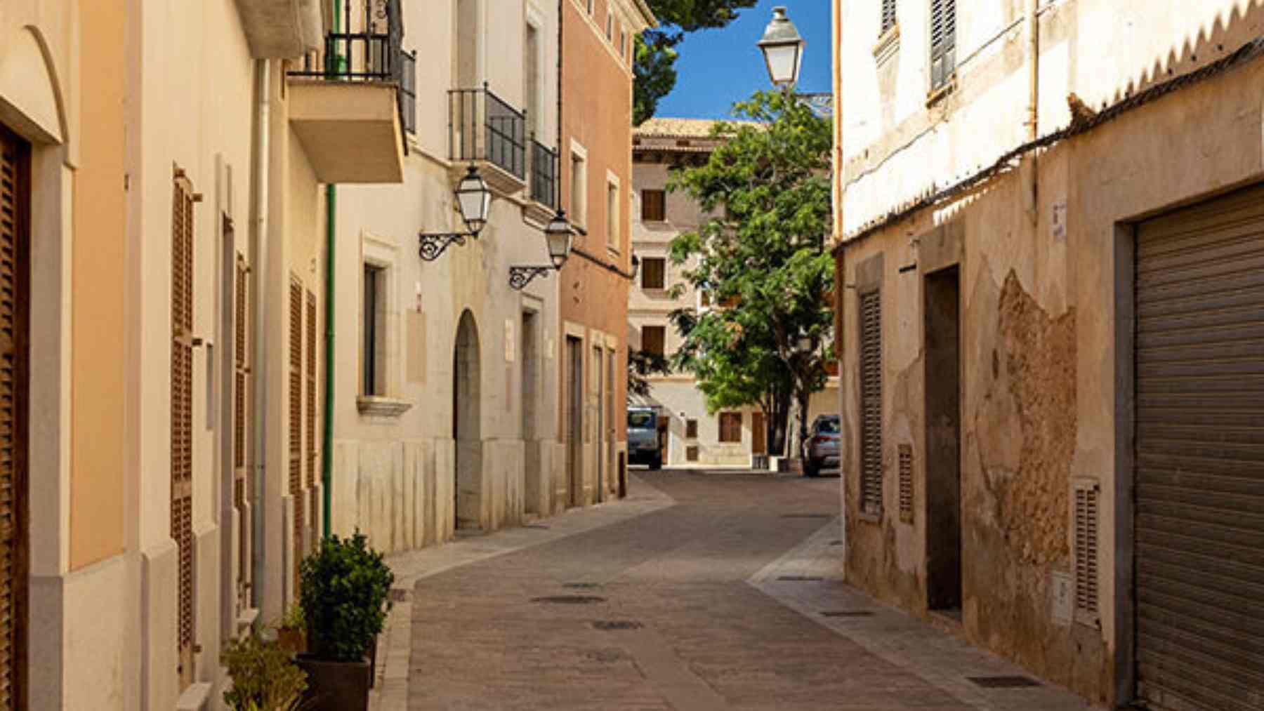 Una calle de la localidad mallorquina de Campos.