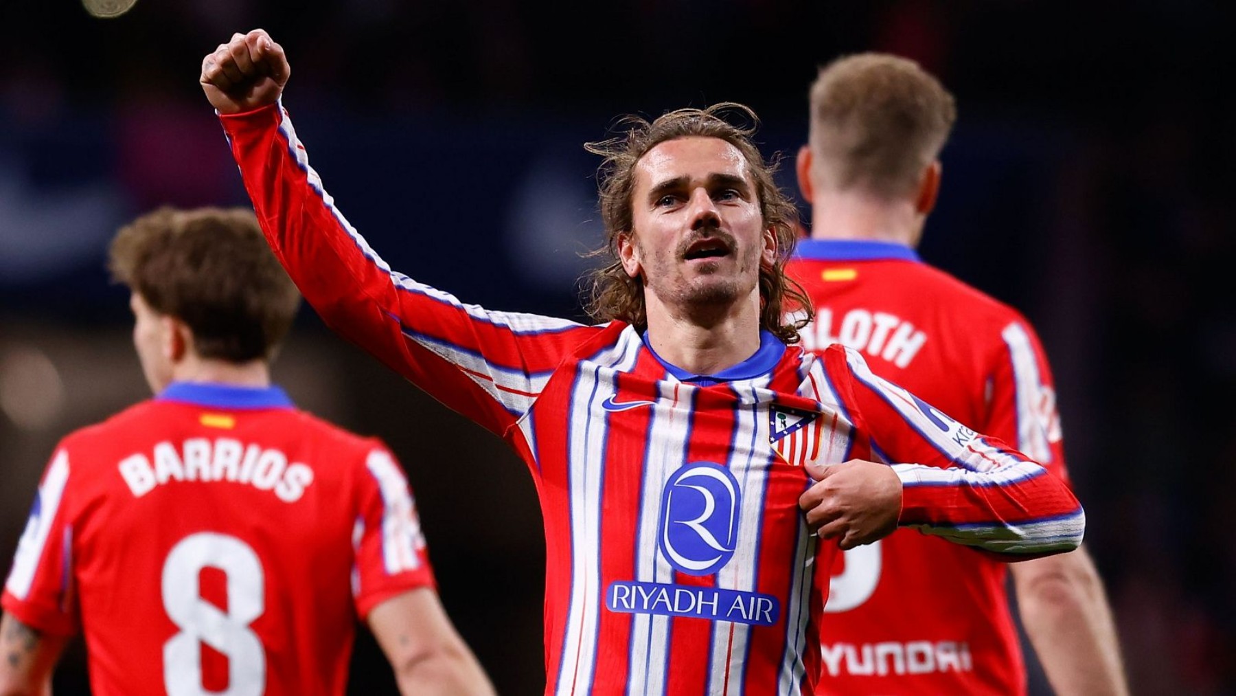 Griezmann, celebrando un gol.