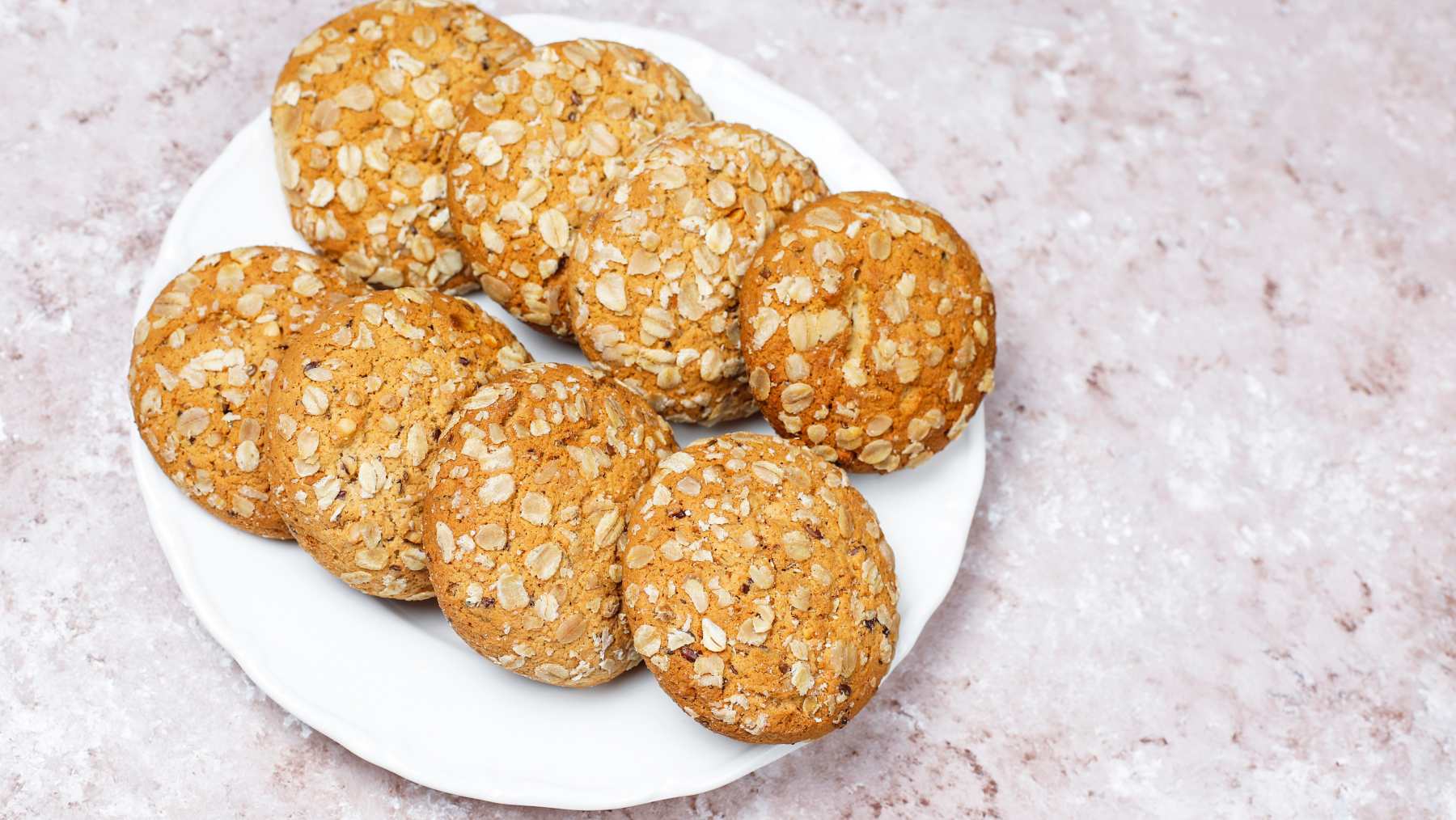 La receta de galletas de avena sin azúcar.