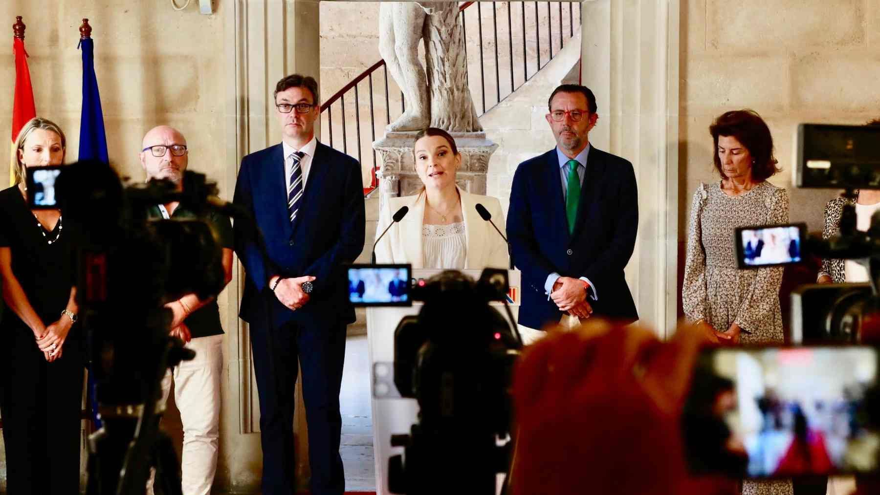 Marga Prohens presentando el pasado mes de junio el proyecto de Ley Conciliación.