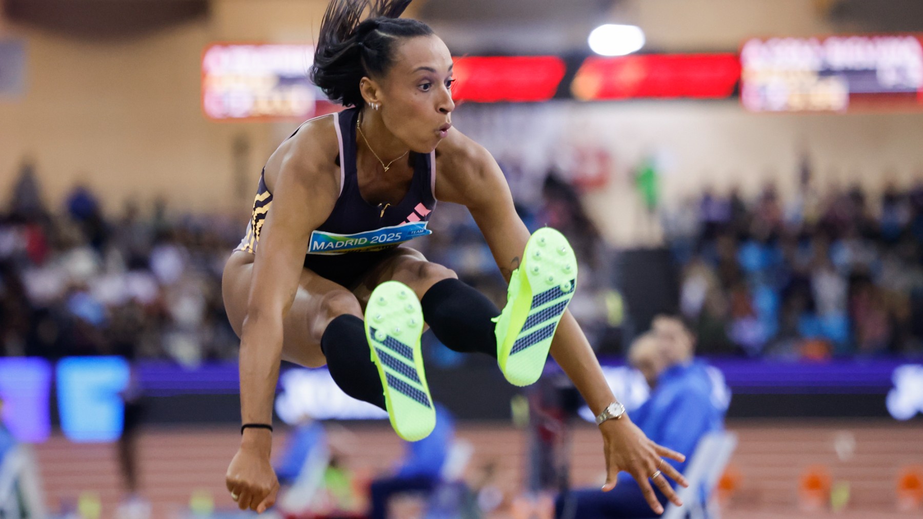 Ana Peleteiro, durante el campeonato de España de Atletismo. (EFE)