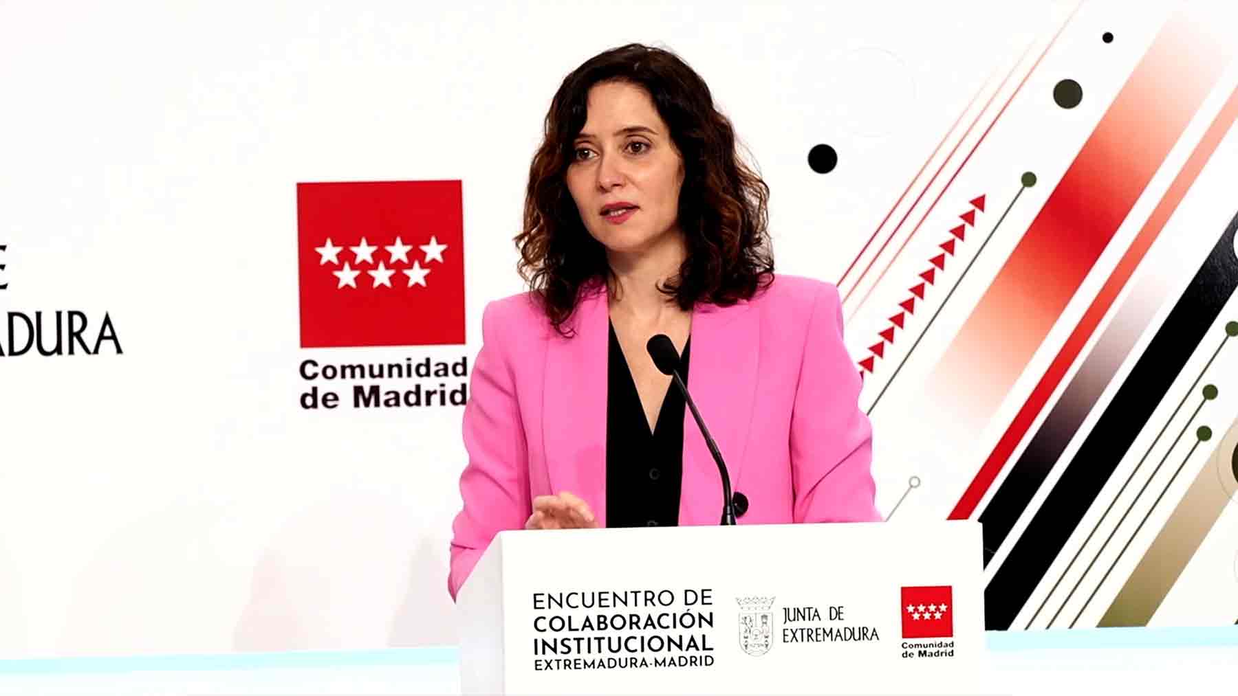 Isabel Díaz Ayuso, presidenta de la Comunidad de Madrid.