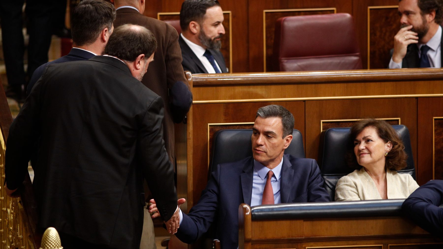 Oriol Junqueras y Pedro Sánchez. (EP)