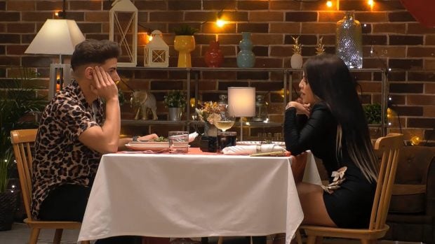 Alfonso y Tatiana en First Dates. (Mediaset)