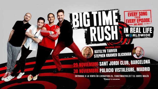 Big Time Rush confirma dos conciertos en España. (Live Nation)