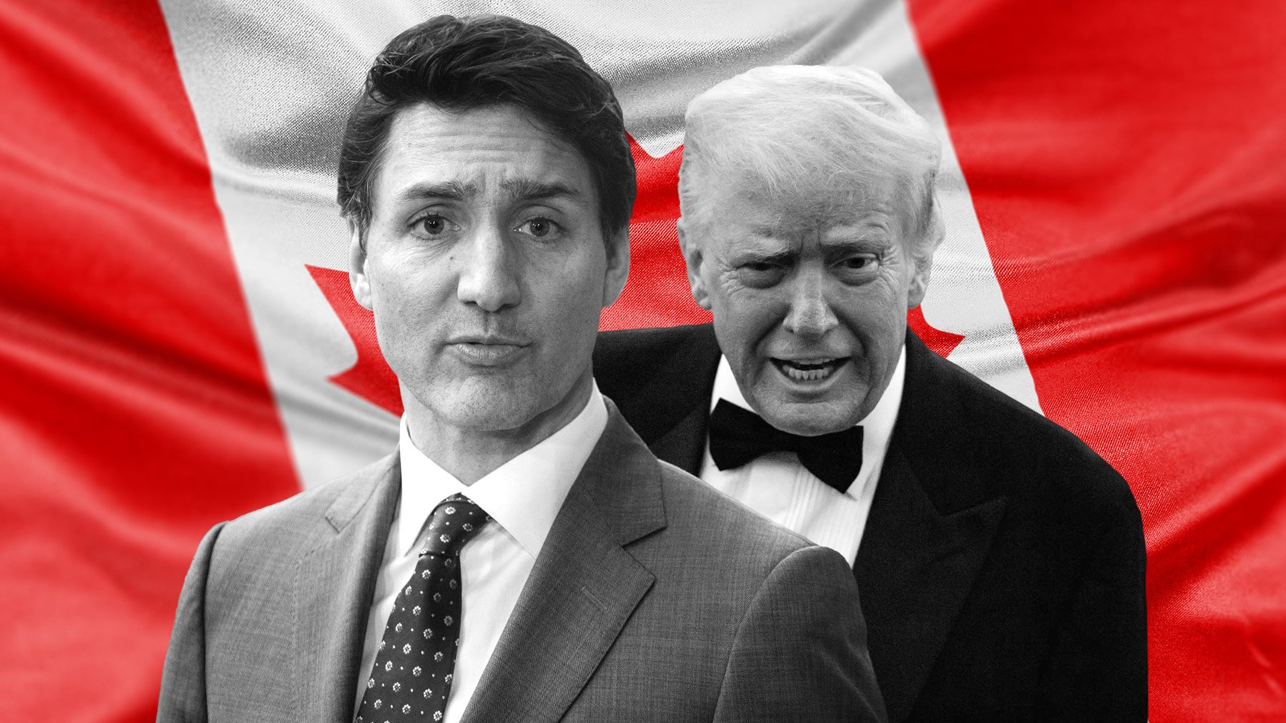 El primer ministro canadiense, Justin Trudeau, y el presidente estadounidense, Donald Trump