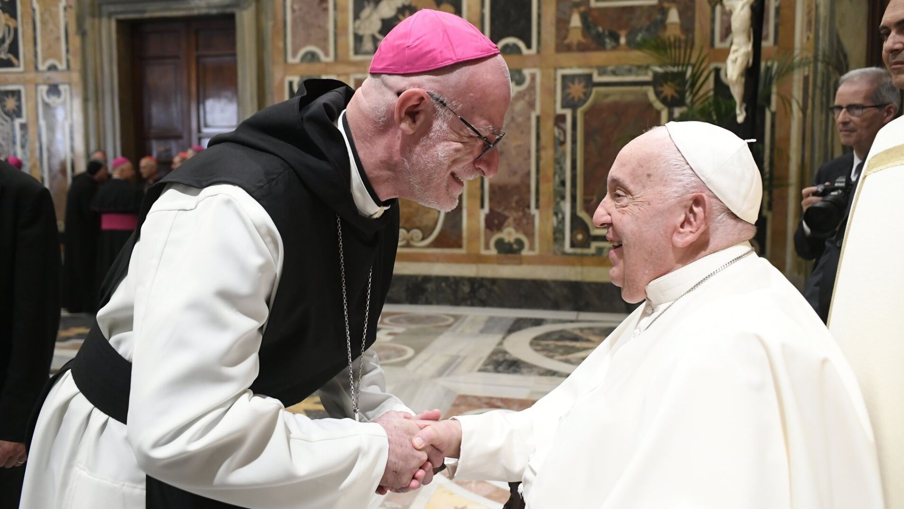 El Papa Francisco con el obispo Octavi Vilà. (Foto: Ep)