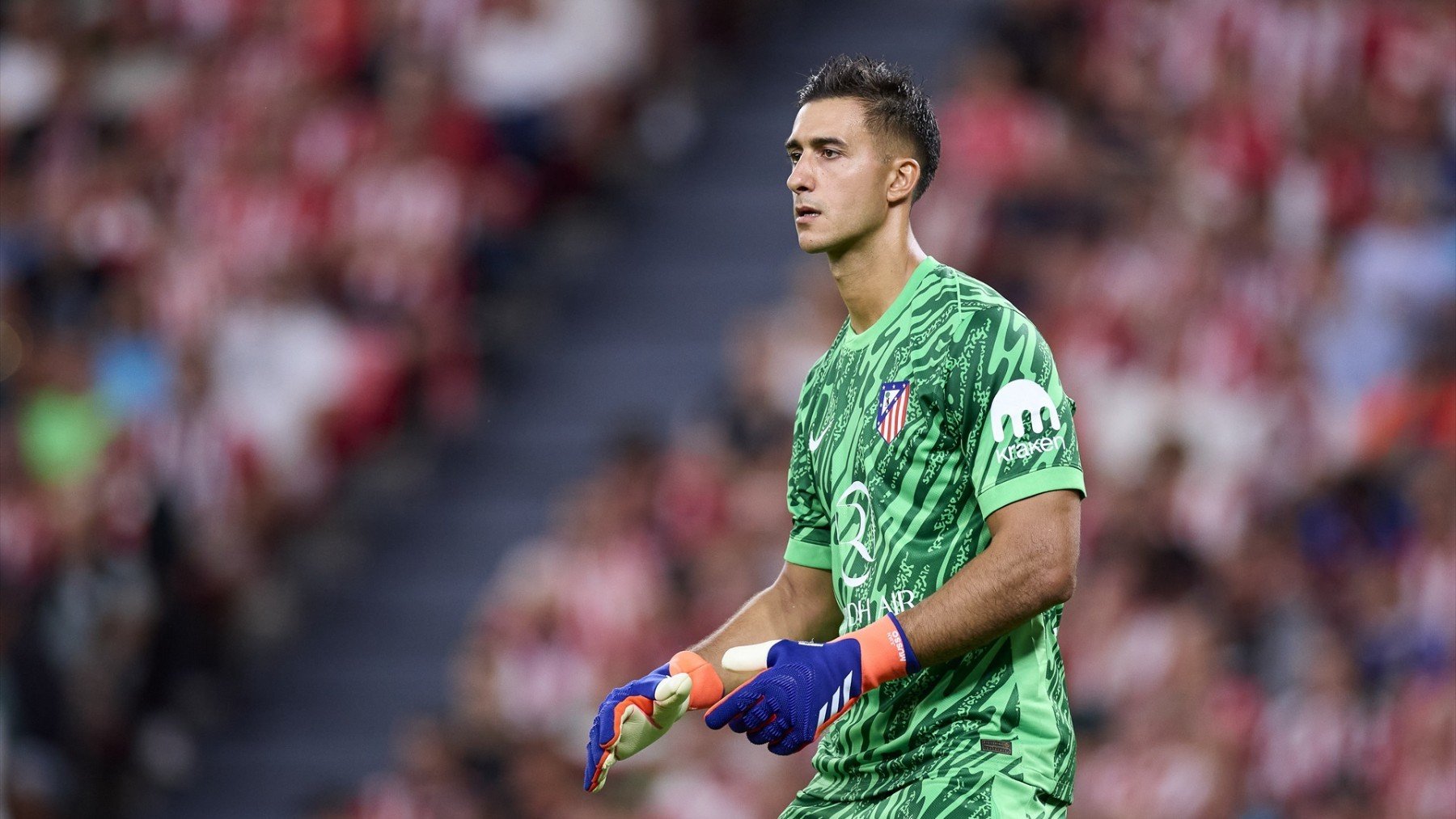 Musso, durante un partido con el Atlético (EP)