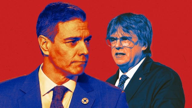 Pedro Sánchez y Carles Puigdemont.