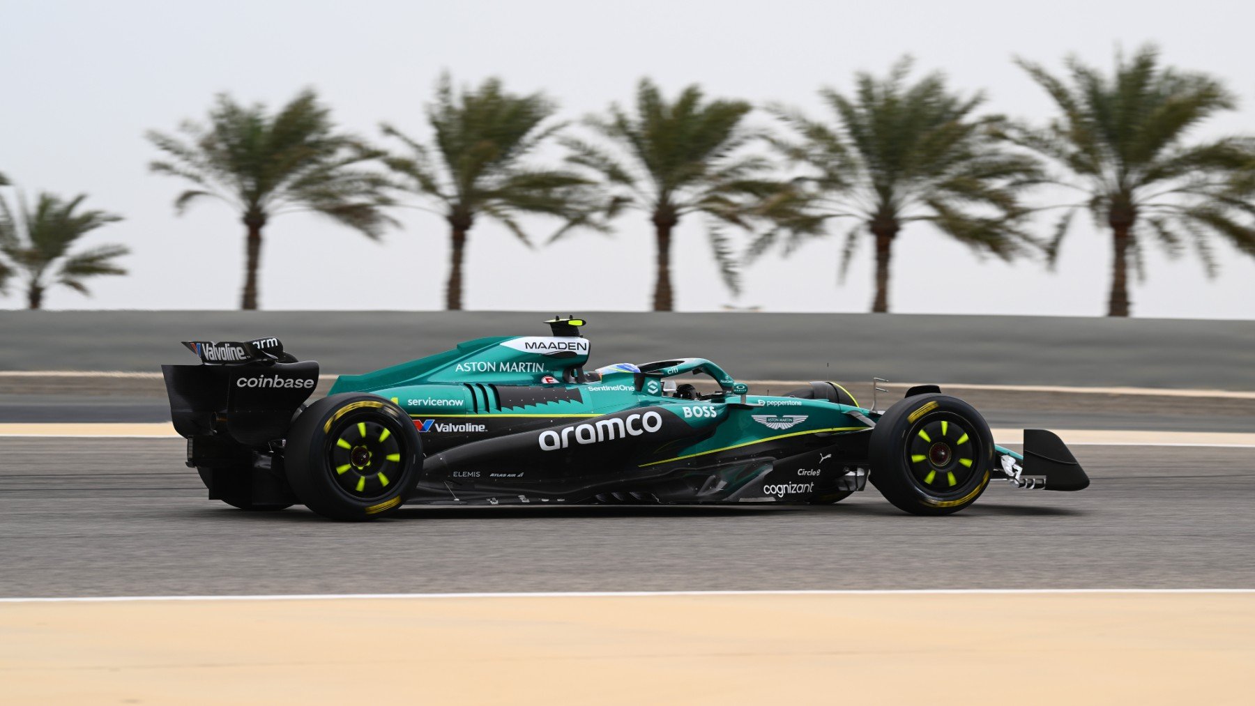 Fernando Alonso, en los test de pretemporada. (Getty)