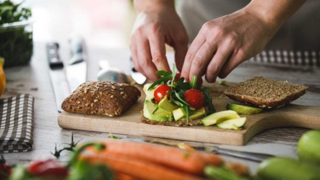 Sándwich con proteínas