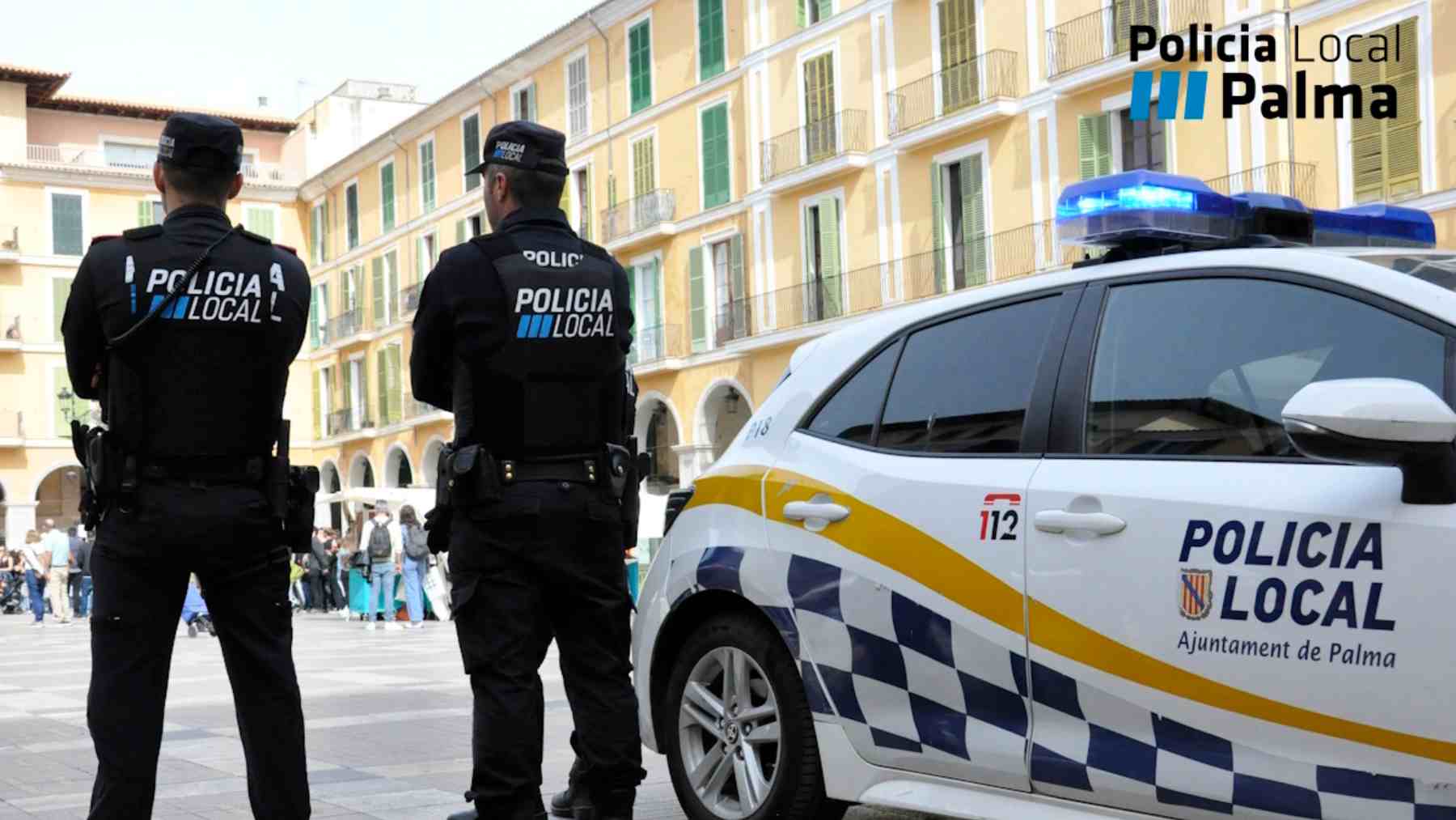 Pareja de la Policía Local de Palma.