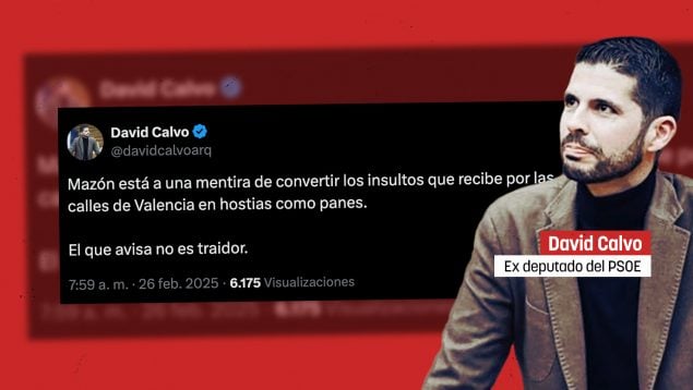 Un ex diputado del PSOE llama a «convertir los insultos» contra Mazón en «hostias como panes»