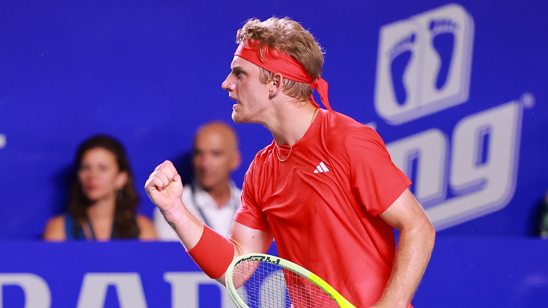 Davidovich celebra su victoria ante Pacheco en el ATP 500 de Acapulco. (Getty)